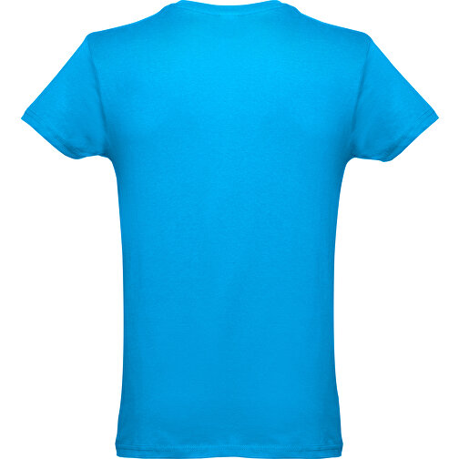 THC LUANDA. Herren-T-Shirt Aus Baumwolle Im Schlauchformat , wasserblau, 100% Baumwolle, M, 72,00cm x 53,00cm (Länge x Breite), Bild 2