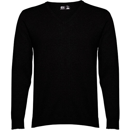 THC MILAN. Herren-Pullover Mit V-Ausschnitt Aus Baumwolle Und Polyamid , schwarz, Baumwolle. Polyamide, XXL, 74,00cm x 62,00cm (Länge x Breite), Bild 1
