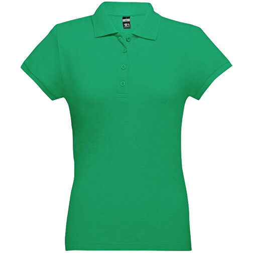 THC EVE. Damen Poloshirt , grün, 100% Baumwolle, XL, 66,00cm x 49,00cm (Länge x Breite), Bild 1