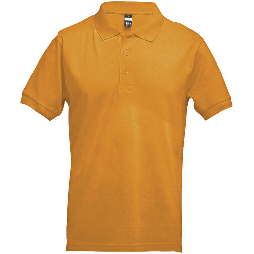 THC ADAM. Kurzarm-Poloshirt Aus Baumwolle Für Herren , dunkelgelb, 100% Baumwolle, S, 67,50cm x 46,00cm (Länge x Breite), Bild 1