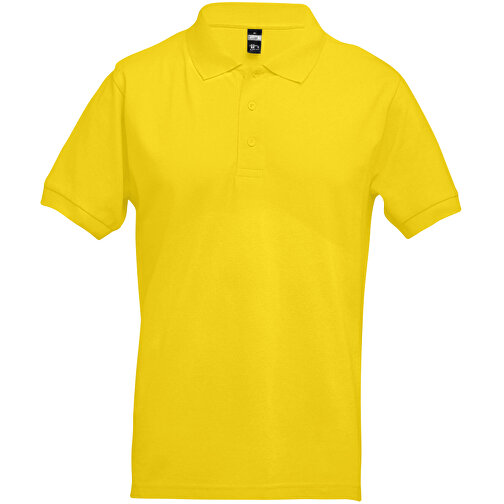 THC ADAM. Kurzarm-Poloshirt Aus Baumwolle Für Herren , gelb, 100% Baumwolle, M, 69,50cm x 50,00cm (Länge x Breite), Bild 1