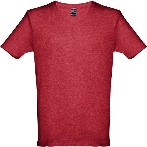 THC ATHENS. Herren T-shirt , rot melliert, 100% Baumwolle, S, 69,50cm x 48,00cm (Länge x Breite), Bild 1