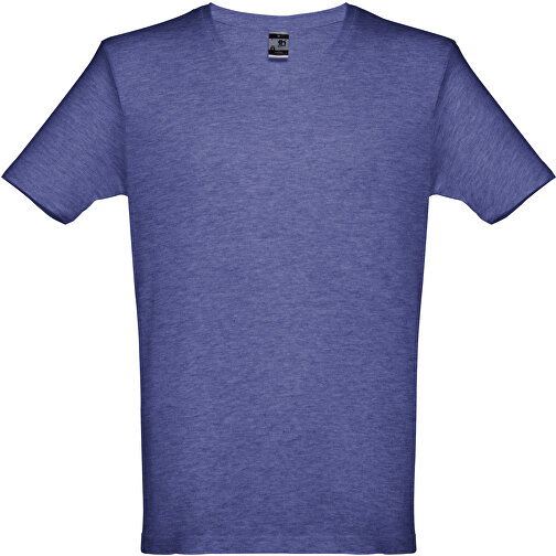 THC ATHENS. Herren T-shirt , blau melliert, 100% Baumwolle, L, 73,00cm x 52,00cm (Länge x Breite), Bild 1