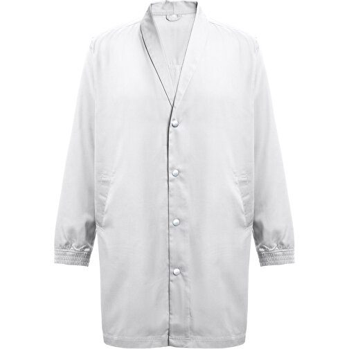 THC MINSK WH. Kittel Aus Baumwolle Und Polyester Für Arbeitskleidung. Weiße Farbe , weiß, Baumwolle und Polyester, M, 95,00cm x 60,00cm (Länge x Breite), Bild 2