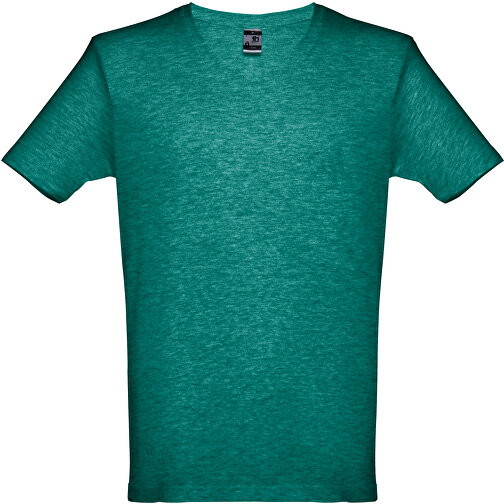 THC ATHENS. Herren T-shirt , grün melliert, 100% Baumwolle, XXL, 77,00cm x 58,00cm (Länge x Breite), Bild 1