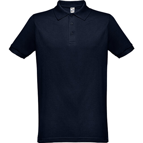 THC BERLIN. Kurzarm-Poloshirt Für Herren , dunkelblau, Baumwolle und Polyester, XL, 75,50cm x 58,00cm (Länge x Breite), Bild 1