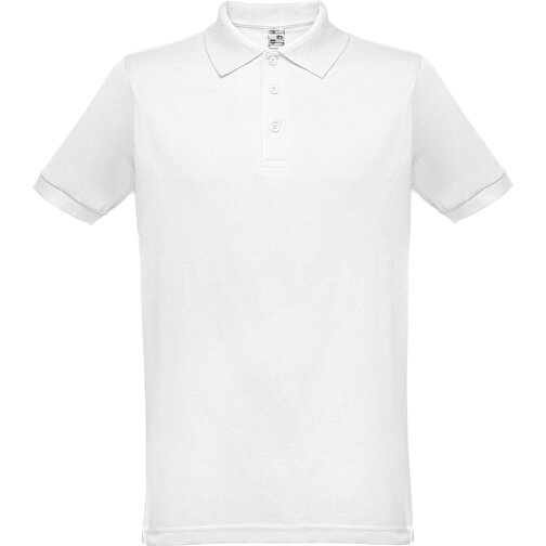 THC BERLIN WH. Kurzärmeliges Herren-Poloshirt. Farbe Weiß , weiß, Baumwolle und Polyester, XL, 75,50cm x 58,00cm (Länge x Breite), Bild 1