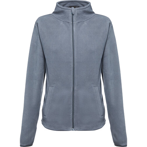 THC HELSINKI WOMEN. Polarfleecejacke Aus Polyester Mit Gürtel Für Damen , grau, Polyester, S, 62,00cm x 44,00cm (Länge x Breite), Bild 1