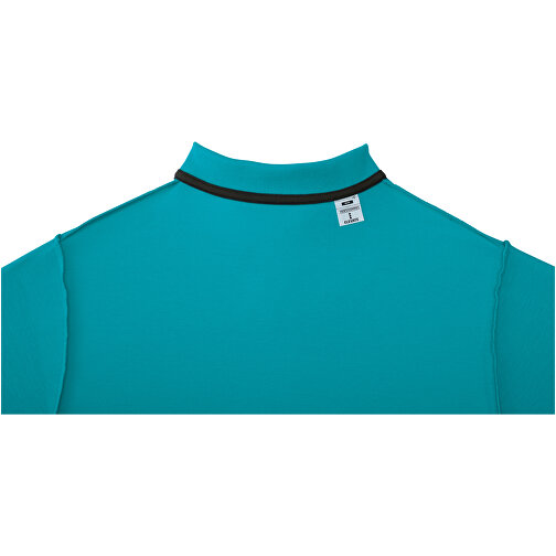 Helios Poloshirt Für Herren , aquablau, Piqué Strick 100% BCI Baumwolle, 180 g/m2, XL, , Bild 5