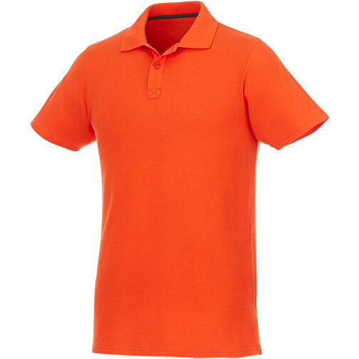 Helios Poloshirt Für Herren , orange, Piqué Strick 100% BCI Baumwolle, 180 g/m2, L, , Bild 1