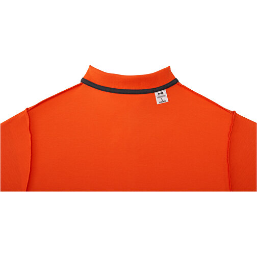 Helios Poloshirt Für Herren , orange, Piqué Strick 100% BCI Baumwolle, 180 g/m2, L, , Bild 6
