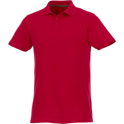 Helios Poloshirt Für Herren , rot, Piqué Strick 100% BCI Baumwolle, 180 g/m2, M, , Bild 1