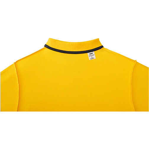 Helios Poloshirt Für Herren , gelb, Piqué Strick 100% BCI Baumwolle, 180 g/m2, XS, , Bild 6