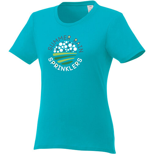 Heros T-Shirt Für Damen , aquablau, Single jersey Strick 100% BCI Baumwolle, 150 g/m2, L, , Bild 2
