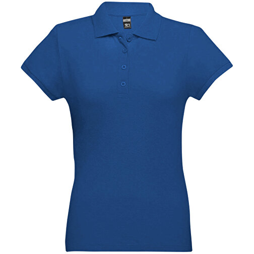 THC EVE. Damen Poloshirt , königsblau, 100% Baumwolle, S, 60,00cm x 40,00cm (Länge x Breite), Bild 1