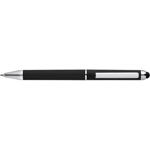 ESLA. Kugelschreiber Mit Metallfinish , schwarz, Kunststoff, , Bild 3