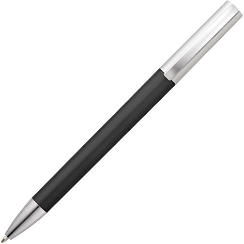 ELBE. Kugelschreiber Mit Drehmechanik, Metallclip , schwarz, Kunststoff, , Bild 2