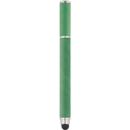PAPYRUS. Kugelschreiber Aus Kraftpapier Und ABS , grün, Kraftpapier und ABS Kunststoff, , Bild 1