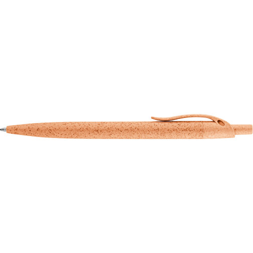 CAMILA. Kugelschreiber Aus Weizenstrohfaser Und ABS , orange, Weizenstrohfaser und ABS, , Bild 3