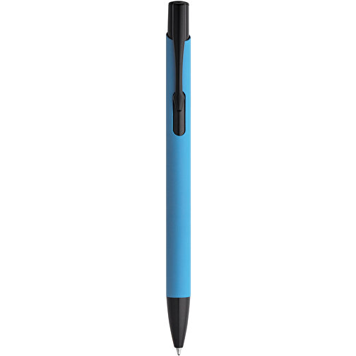 POPPINS. Kugelschreiber Aus Aluminium Und Gummi , hellblau, Aluminium, , Bild 1