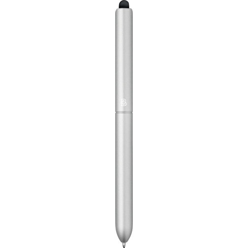 NEO. Kugelschreiber Aus Aluminium Mit Touchpen-Spitze , satinsilber, Aluminium, , Bild 1