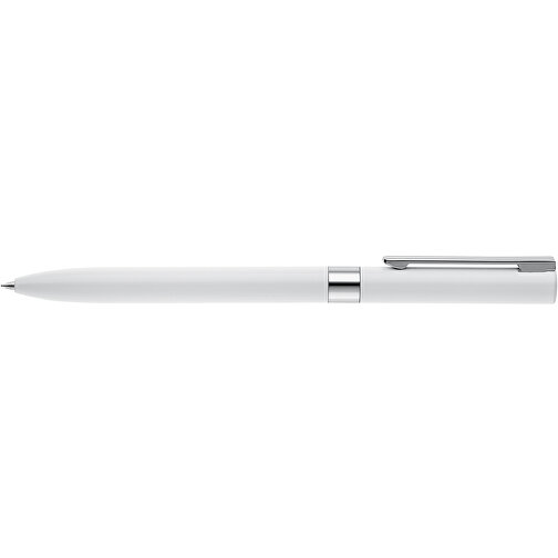 CLARE. Aluminium-Kugelschreiber Mit Drehmechanik , weiß, Aluminium, , Bild 3