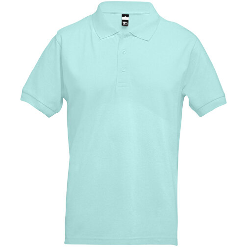 THC ADAM. Kurzarm-Poloshirt Aus Baumwolle Für Herren , menthol grün, 100% Baumwolle, XXL, 75,00cm x 61,00cm (Länge x Breite), Bild 1
