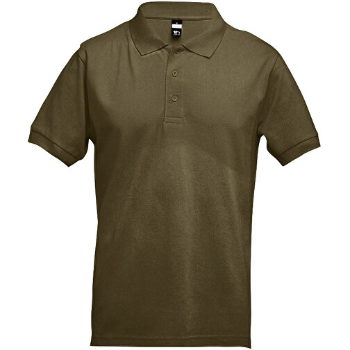 THC ADAM. Kurzarm-Poloshirt Aus Baumwolle Für Herren , khaki, 100% Baumwolle, XXL, 75,00cm x 61,00cm (Länge x Breite), Bild 1