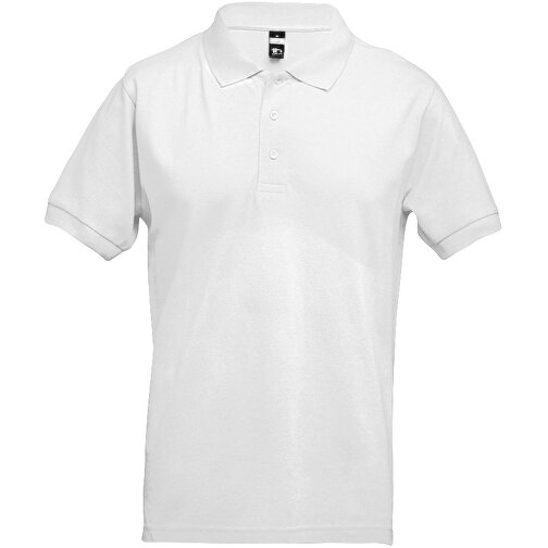 THC ADAM WH. Kurzärmeliges Poloshirt Aus Baumwolle Für Herren. Weiße Farbe , weiß, 100% Baumwolle, XL, 73,00cm x 58,00cm (Länge x Breite), Bild 2