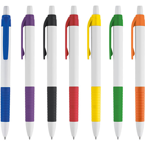 AERO. Kugelschreiber Mit Gummigriff , grün, Kunststoff, , Bild 4