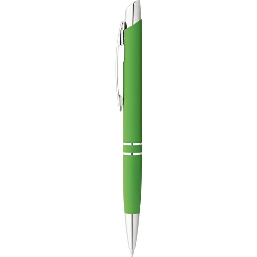 MARIETA SOFT. Aluminium-Kugelschreiber Mit Clip , hellgrün, Aluminium, , Bild 2