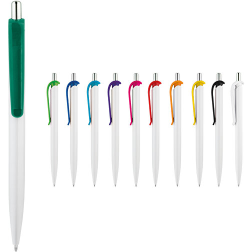 ANA. ABS-Kugelschreiber Mit Clip , hellgrün, ABS Kunststoff, , Bild 4