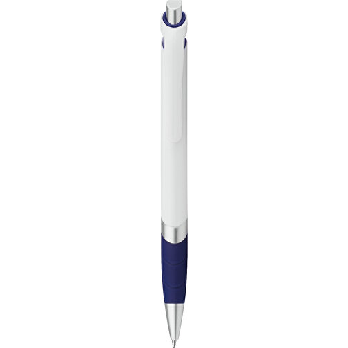 MOLLA. Kugelschreiber Mit Gummigriff , blau, Kunststoff, , Bild 1