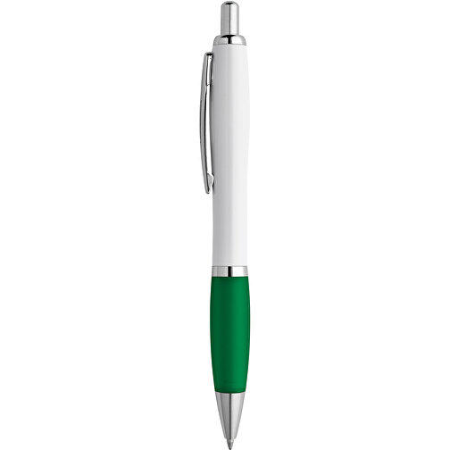 MOVE BK. Kugelschreiber Mit Clip Und Metall Applikationen , grün, Kunststoff, , Bild 1