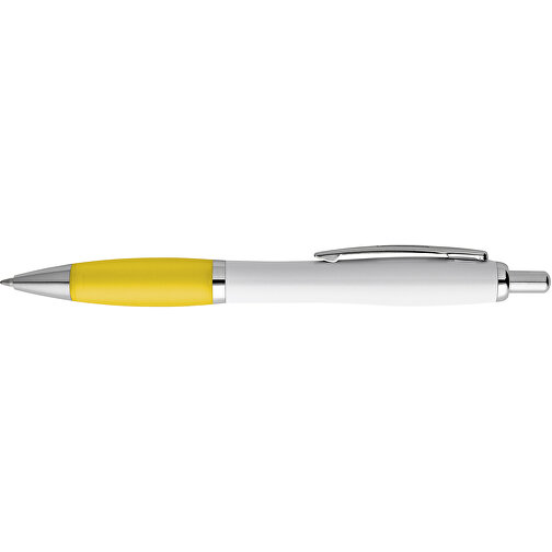 MOVE BK. Kugelschreiber Mit Clip Und Metall Applikationen , gelb, Kunststoff, , Bild 3