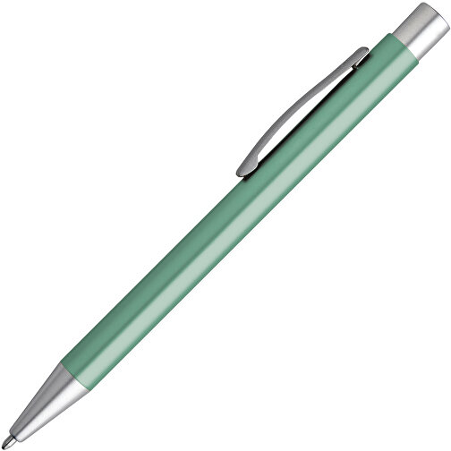 LEA. Aluminium-Kugelschreiber Mit Clip , hellgrün, Aluminium, , Bild 1