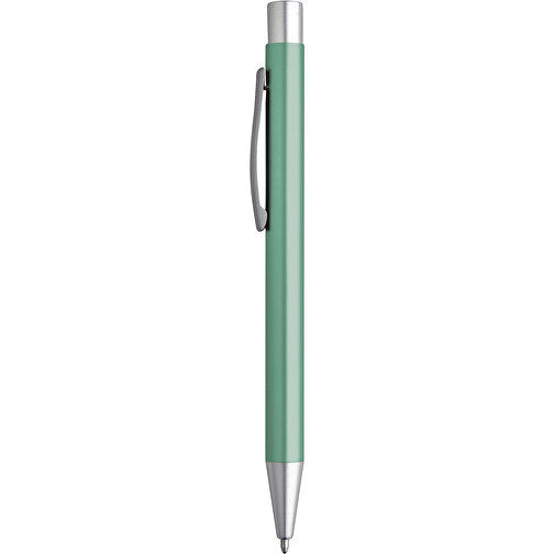 LEA. Aluminium-Kugelschreiber Mit Clip , hellgrün, Aluminium, , Bild 2