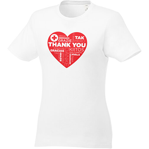 Heros T-Shirt Für Damen , weiß, Single jersey Strick 100% BCI Baumwolle, 150 g/m2, XS, , Bild 3
