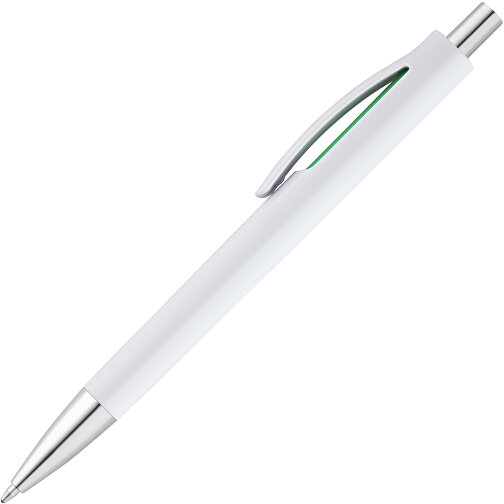 STRACED. Kugelschreiber Mit Clip , hellgrün, Kunststoff, , Bild 2