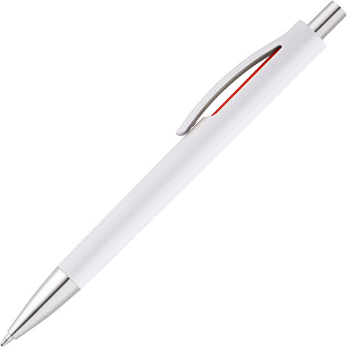 STRACED. Kugelschreiber Mit Clip , rot, Kunststoff, , Bild 2