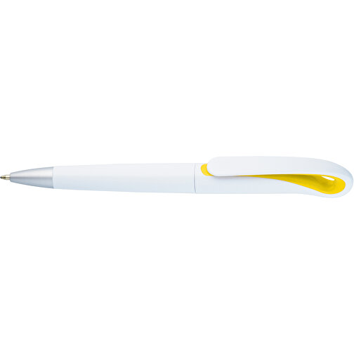 TOUCAN. Kugelschreiber Mit Drehmechanik Und Clip , gelb, Kunststoff, , Bild 3