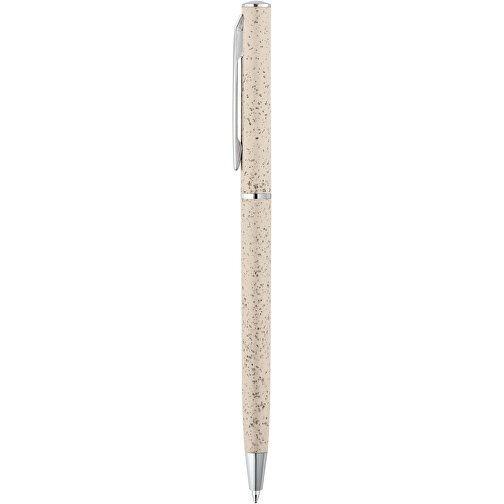 DEVIN. Kugelschreiber Mit Weizenstrohfaser Und ABS , naturhell, Paglia di grano. ABS. Metallo, , Bild 1