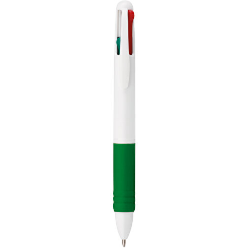 OCTUS. 4 In 1 Kugelschreiber Mit 4 Minenfarben , grün, Kunststoff, , Bild 1