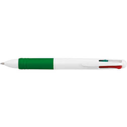 OCTUS. 4 In 1 Kugelschreiber Mit 4 Minenfarben , grün, Kunststoff, , Bild 3