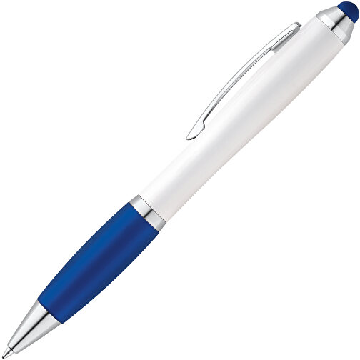 SANS. Kugelschreiber Mit Drehmechanik Und Metallclip , blau, Kunststoff, , Bild 2