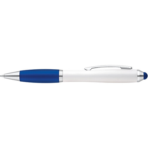 SANS. Kugelschreiber Mit Drehmechanik Und Metallclip , blau, Kunststoff, , Bild 3