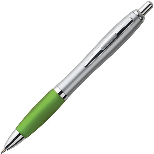 SWING. Kugelschreiber Mit Clip Aus Metall , hellgrün, Kunststoff, , Bild 2