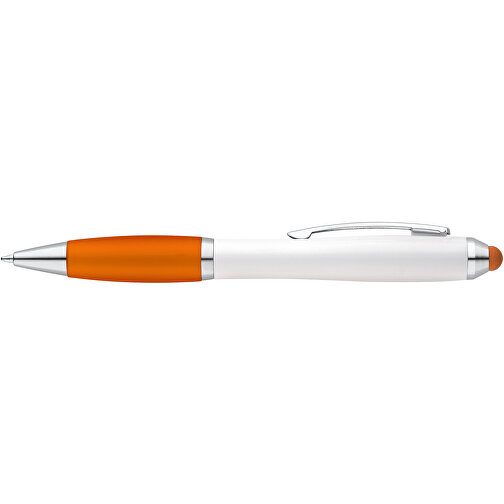 SANS BK. Kugelschreiber Mit Clip Aus Metall , orange, Kunststoff, 13,50cm (Länge), Bild 3