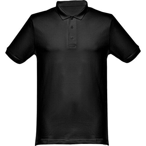 THC MONACO. Herren Poloshirt , hellgrau melliert, 100% Baumwolle, XL, 75,50cm x 58,00cm (Länge x Breite), Bild 2