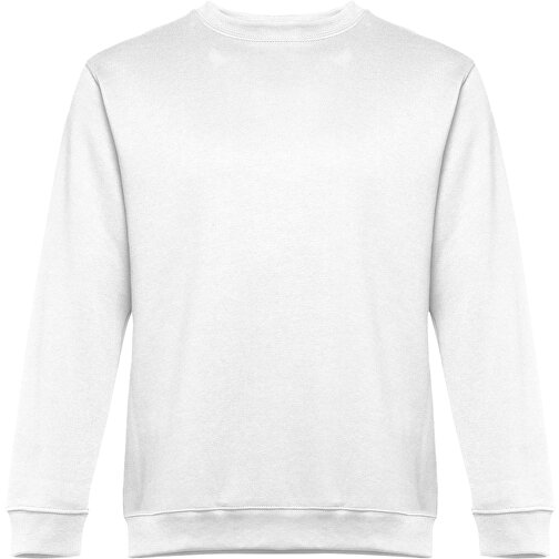 THC DELTA WH. Unisex Sweatshirt , weiß, Baumwolle und Polyester, S, 67,00cm x 52,00cm (Länge x Breite), Bild 1